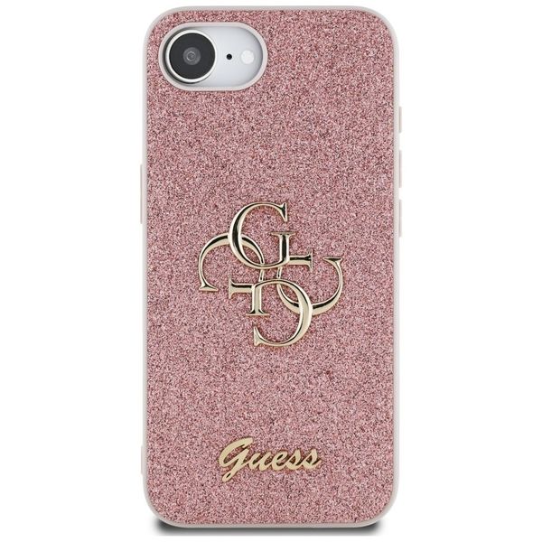 Etui Guess Fixed Glitter Big 4G do iPhone 16e różowy zdjęcie 3