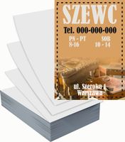Ulotki A6 reklamowe firmowe 1000 szt projekt w cenie SZEWC