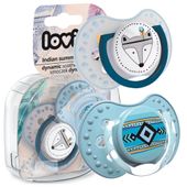 LOVI Smoczek uspokakający dynamiczny INDIAN SUMMER BOY 6-18m