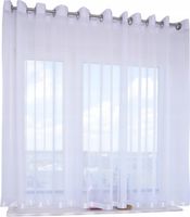 Firana przelotki 200x150 cm woalowa gładka