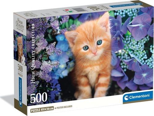 ND01_247443 CLE puzzle 500 Compact Gattino rosso na Arena.pl