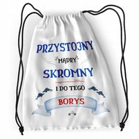 Plecak Dla Borysa Sportowy Szkolny Worek Torba Z Nadrukiem Ze Zdjęciem