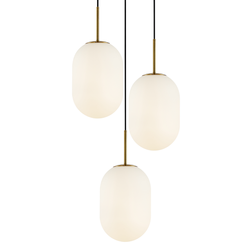 Lampa wisząca ALIAS GOLD 3xE14 koło na Arena.pl