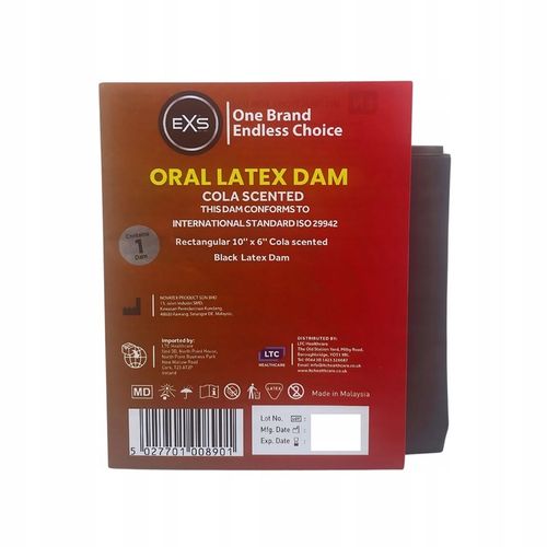 Cienka Chusteczka EXS Koferdamy 4 Smaki Lateksowa Do Seksu Oralnego Owocowe na Arena.pl