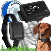 Elektryczny pastuch dla psa kota dla dużego i małego 12V obroża ogrodzenie