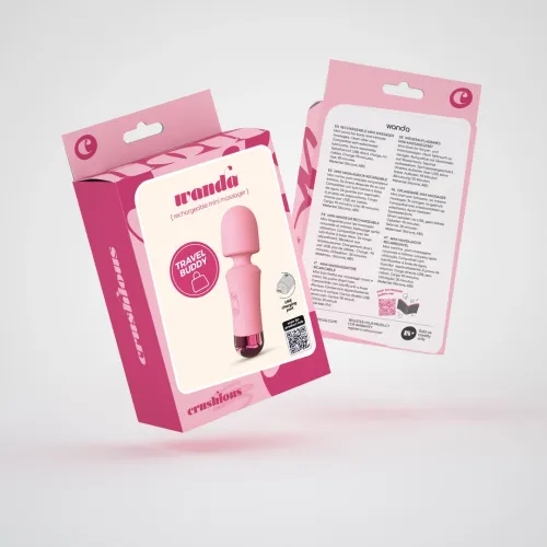 crushious wanda mini rożowy masażer usb 10 trybow 12,5cm na Arena.pl