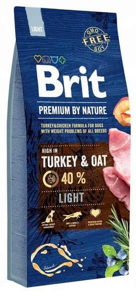 BRIT PREMIUM BY NATURE LIGHT 15KG zdjęcie 1