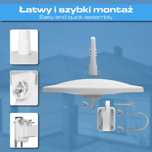 ANTENA DVB-T2 DO TV NAZIEMNEJ DOOKÓLNA AKTYWNA MUX8 LTE COMBO 4K TV VAYOX na Arena.pl