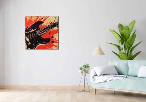 Obraz 70x70cm Gitara Elektryczna na Arena.pl