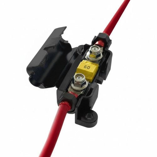 ZESTAW KABLI 2X10MM 1,5M BEZPIECZNIK 60A DO AKUMULATORA IP67 na Arena.pl