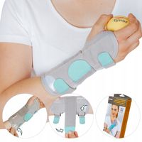 ORTEZA NADGARSTKA STABILIZATOR NA NADGARSTEK OPASKA NA RĘKĘ Z SZYNĄ NA RZEP