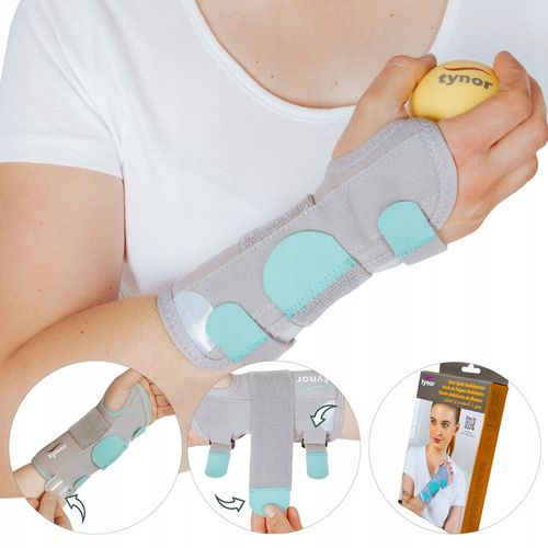 ORTEZA NADGARSTKA STABILIZATOR NA NADGARSTEK OPASKA NA RĘKĘ Z SZYNĄ NA RZEP na Arena.pl