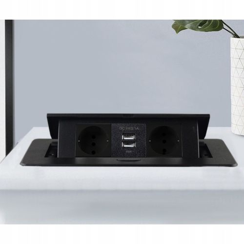 Gniazdo Chowane w Blat Nablatowe Gniazdko + 2 USB na Arena.pl