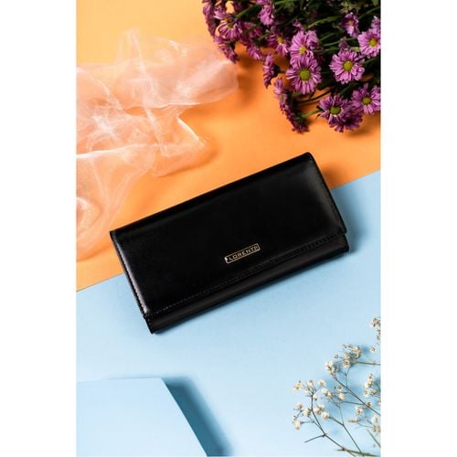 elegancki, skórzany portfel damski na zatrzask - lorenti na Arena.pl