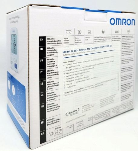 OMRON M3 COMFORT Z ZASILACZEM AUTOMATYCZNY WYKRYWA ARYTMIE MANKIET na Arena.pl