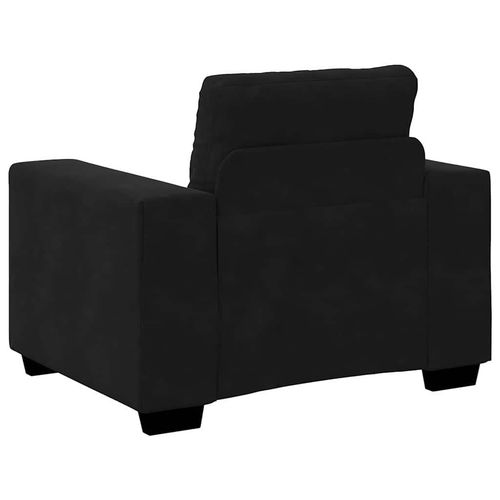 Sofa Fotel Czarny 59 cm Aksamit na Arena.pl