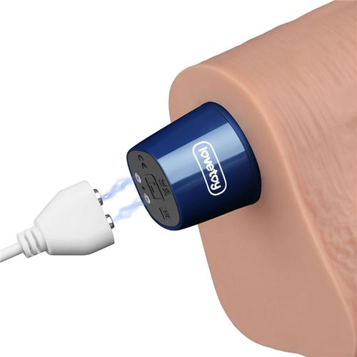 10.5" real softee rechargeable tpe vibrating dildo(flesh) na Arena.pl