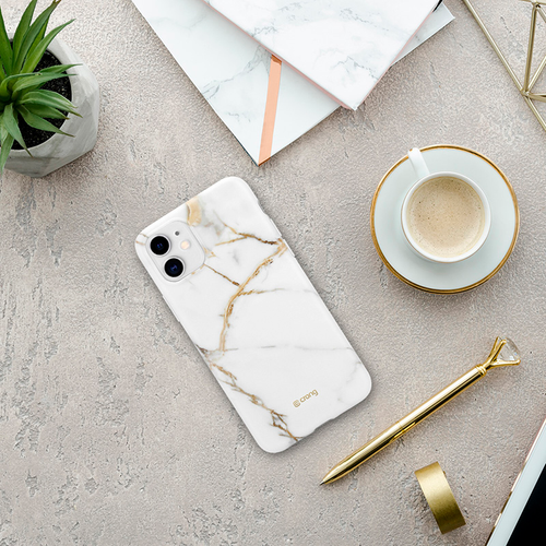 Crong Marble Case – Etui do iPhone 11 (biały) na Arena.pl