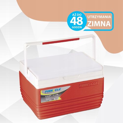 Pojemna lodówka na piknik Pinnacle TPX 6007 11L czerwona + 2 wkłady T1000 na Arena.pl