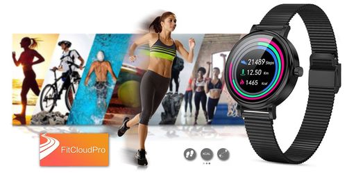 zegarek damski rubicon smartwatch rnbe64-3 black na Arena.pl