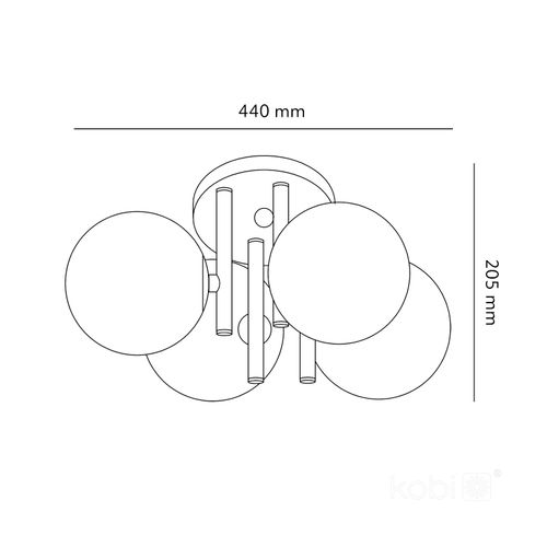 lampa sufitowa globe elegance 4xg9 kobi na Arena.pl