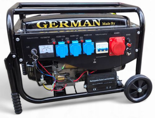 AGREGAT PRĄDOTWÓRCZY A8 5,2kW MIEDŹ prądu AVR + ELEKTRYCZNY ROZRUCH GERMAN na Arena.pl