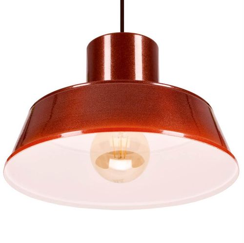 POLLY 1 Lampa wisząca - Industrialna, metalowa, bordowa 1xE27 na Arena.pl