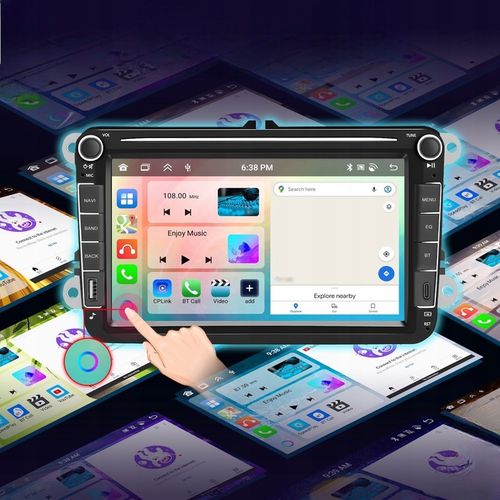 RADIO ANDROID 2DIN 4+64 GB 8 CALI VW PASSAT B6 B7 GOLF 5 V 6 VI SKODA na Arena.pl