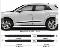 Audi Q3 2019+ Listwy CZARNE Boczne Drzwi