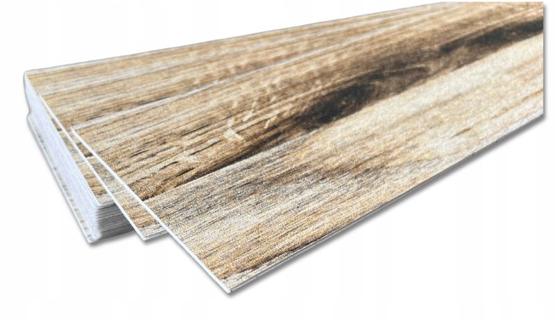 Deska Panele ŚCIENNE SAMOPRZYLEPNE DEKORACYJNE drewno 10x60cm M44 - 1szt zdjęcie 5