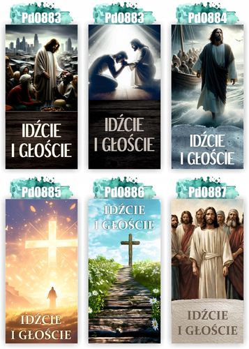 Baner religijny WAKACYJNY W WAKACJE NIE ZAPOMNIJ O JEZUSIE 300x150 cm na Arena.pl