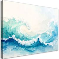 Obraz do salonu sypialni biura, Morze i Fale Pastelowy 100x70