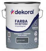 DEKORAL do Betonu AKRYLIT B 5l Grafitowo-Szary