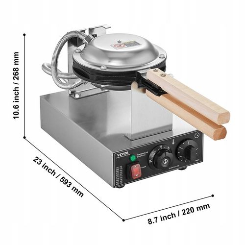 Komercyjna gofrownica bąbelkowa Egg Pancake Baker Machine 1400W na Arena.pl