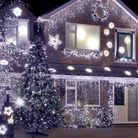 Sople lampki 500LED kurtyny świetlne Biały Zimny