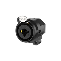 Gniazdo tablicowe panelowe combo XLR JACK 6.3 Roxtone XLR RC6FS