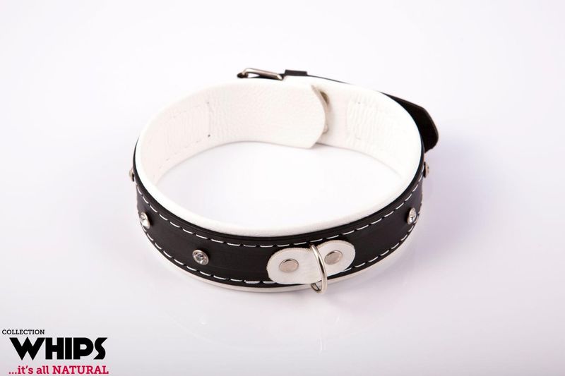 Wiązania - Obroża Damska 4 Cm, Biała zdjęcie 1