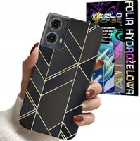 ETUI DO MOTOROLA MOTO G85 5G - MARMUREK GEOMETRYCZNE WZORY DLA KOBI + FOLIA
