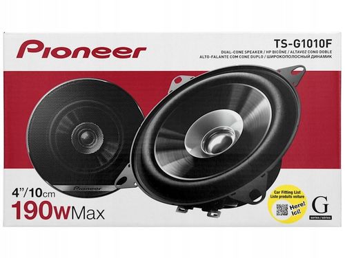 PIONEER TS-G1010F głośniki samochodowe, rozmiar 10 cm, moc 190W na Arena.pl