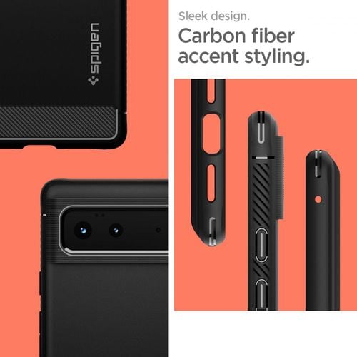 spigen rugged armor google pixel 6 matte black na Arena.pl