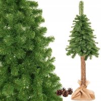 CHOINKA SZTUCZNA NA PNIU PIĘKNA SOSNA NATURALNA GĘSTA DELUX 140CM JAK ŻYWA