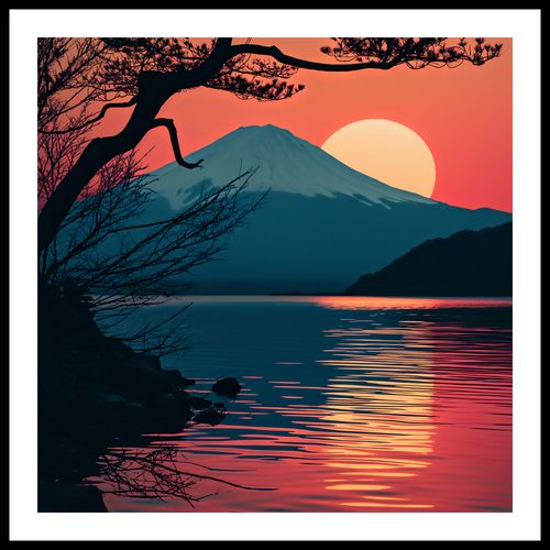 Plakat 50x50cm Góra Wieczorem na Arena.pl