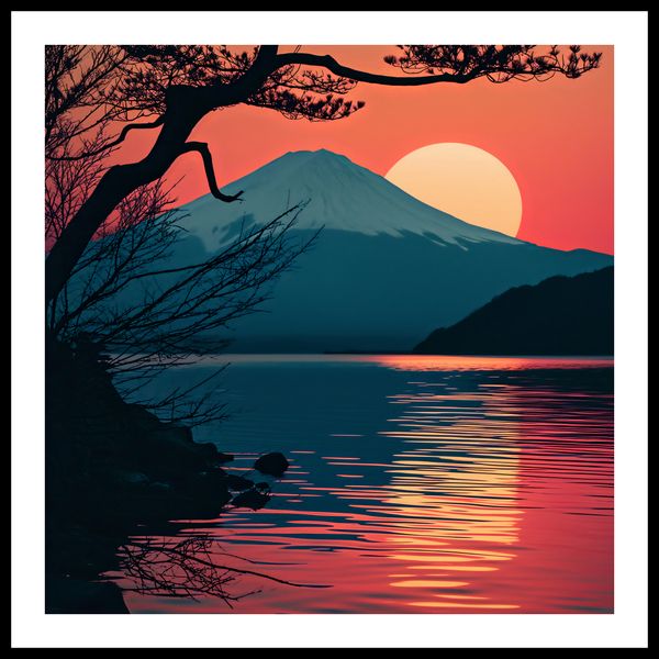 Plakat 50x50cm Góra Wieczorem zdjęcie 3