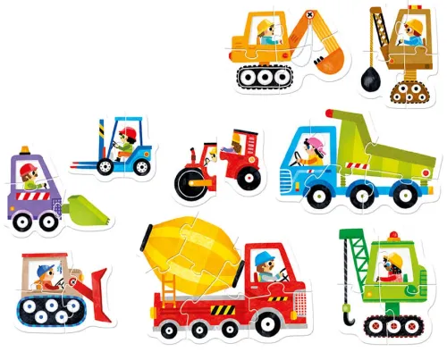 CzuCzu. Puzzle progresywne. Pojazdy na budowie na Arena.pl
