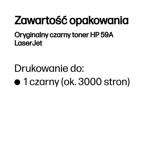 Toner HP 59A LaserJet (CF259A) black zdjęcie 7