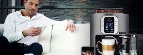 Espresso Krups EA860E10 bluetooth. Smart Srebrne na Arena.pl