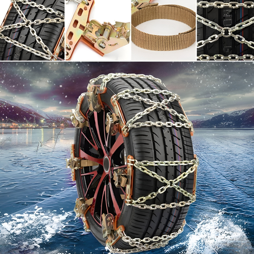 ULTRA MOCNE PROFESJONALNE ŁAŃCUCHY ŚNIEGOWE ZIMOWE 4 SZT. UNIWERSALNE STAL na Arena.pl