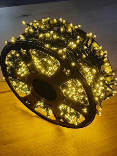 LAMPKI CHOINKOWE 1000 LED ATEST 51,5M BIAŁE CIEPŁY BIAŁY PROGRAMY CHOINKA na Arena.pl