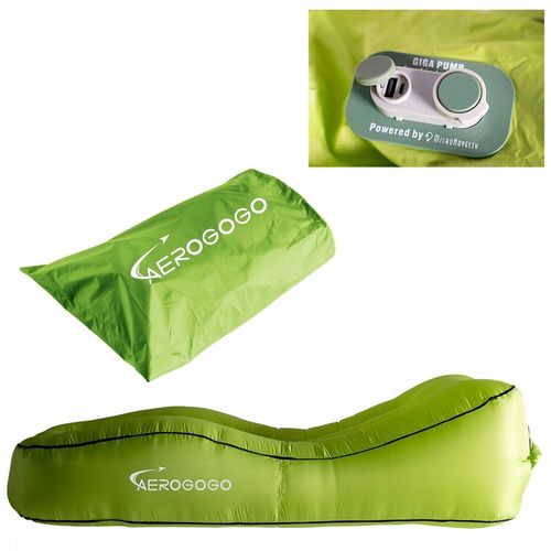 MATERAC dmuchany automatycznie LEŻAK AEROGOGO CS1 ZIELONY na Arena.pl