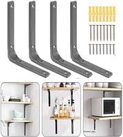 Wsporniki Do Półek Ścienne 4szt Czarny